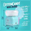 imageNostalgia Classic Countertop Cotton Candy Machine Manual Retro Vintage Candy Maker Includes 2 Reusable Cones ampamp Scoop AquaCotton Candy Maker