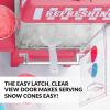 imageNostalgia CocaCola Snow Cone Shaved Ice Machine  Coke Retro TableTop Slushie Machine Makes 20 Icy Treats  Includes 2 Reusable Plastic Cups ampamp Ice Scoop  White ampamp RedRed