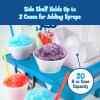 imageNostalgia CocaCola Snow Cone Shaved Ice Machine  Coke Retro TableTop Slushie Machine Makes 20 Icy Treats  Includes 2 Reusable Plastic Cups ampamp Ice Scoop  White ampamp RedKoolAid Blue