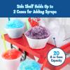 imageNostalgia CocaCola Snow Cone Shaved Ice Machine  Coke Retro TableTop Slushie Machine Makes 20 Icy Treats  Includes 2 Reusable Plastic Cups ampamp Ice Scoop  White ampamp RedKoolAid Red