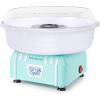 imageNostalgia Cotton Candy Machine  Retro Cotton Candy Machine for Kids with 2 Reusable Cones 1 Sugar Scoop and 1 Extractor Head  PinkAqua