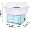 imageNostalgia Cotton Candy Machine  Retro Cotton Candy Machine for Kids with 2 Reusable Cones 1 Sugar Scoop and 1 Extractor Head  PinkAqua