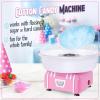 imageNostalgia Cotton Candy Machine  Retro Cotton Candy Machine for Kids with 2 Reusable Cones 1 Sugar Scoop and 1 Extractor Head  PinkPink