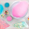 imageNostalgia Cotton Candy Machine  Retro Cotton Candy Machine for Kids with 2 Reusable Cones 1 Sugar Scoop and 1 Extractor Head  PinkRed