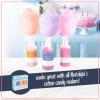 imageNostalgia Cotton Candy Machine  Retro Cotton Candy Machine for Kids with 2 Reusable Cones 1 Sugar Scoop and 1 Extractor Head  PinkRed