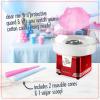 imageNostalgia Cotton Candy Machine  Retro Cotton Candy Machine for Kids with 2 Reusable Cones 1 Sugar Scoop and 1 Extractor Head  PinkRed