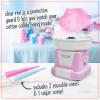 imageNostalgia Cotton Candy Machine  Retro Cotton Candy Machine for Kids with 2 Reusable Cones 1 Sugar Scoop and 1 Extractor Head  RedPink