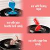 imageNostalgia Cotton Candy Machine  Retro Cotton Candy Machine for Kids with 2 Reusable Cones 1 Sugar Scoop and 1 Extractor Head  RedRed