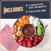 imageNostalgia Electric Fondue Pot Set for Chocolate ampamp CheeseFondue Kit with Temperature Control Fondue Pot ampamp 4 Dipping Forks Detachable TrayChocolate Fondue Set for Parties GiftsStainless Steel 10oz10 Ounce Stainless Steel