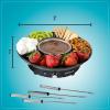 imageNostalgia Electric Fondue Pot Set for Chocolate ampamp CheeseFondue Kit with Temperature Control Fondue Pot ampamp 4 Dipping Forks Detachable TrayChocolate Fondue Set for Parties GiftsStainless Steel 10oz10 Ounce Black