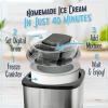 imageNostalgia Electric Ice Cream Maker  Old Fashioned Soft Serve Ice Cream Machine Makes Frozen Yogurt or Gelato in Minutes  Fun Kitchen Appliance  Modern Style  Aqua  2 Quart2 Quart Stainless