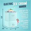 imageNostalgia Electric Ice Cream Maker  Old Fashioned Soft Serve Ice Cream Machine Makes Frozen Yogurt or Gelato in Minutes  Fun Kitchen Appliance  Modern Style  Aqua  2 Quart2 Quart Aqua Candy Crusher