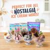 imageNostalgia Electric Ice Cream Maker  Old Fashioned Soft Serve Ice Cream Machine Makes Frozen Yogurt or Gelato in Minutes  Fun Kitchen Appliance  Vintage Wooden Style  Dark Wood  4 QuartLight Wood