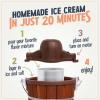 imageNostalgia Electric Ice Cream Maker  Old Fashioned Soft Serve Ice Cream Machine Makes Frozen Yogurt or Gelato in Minutes  Fun Kitchen Appliance  Vintage Wooden Style  Dark Wood  4 QuartDark Wood