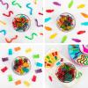 imageNostalgia KAGCM200RD Gummy Candy Making KitSilicone KoolAid Man Shaped Molds Heated Base and Melting Pot IncludedFamily Friendly Medium RedGummy Maker