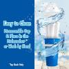 imageNostalgia KoolAid Squeezy Slush 10 Oz Cup for Instant Slushes from any Drink Soda or Juice with Dome and Reusable Spoon Straw Blue