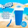 imageNostalgia KoolAid Squeezy Slush 10 Oz Cup for Instant Slushes from any Drink Soda or Juice with Dome and Reusable Spoon Straw Blue