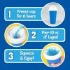imageNostalgia KoolAid Squeezy Slush 10 Oz Cup for Instant Slushes from any Drink Soda or Juice with Dome and Reusable Spoon Straw Blue