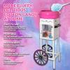 imageNostalgia NCCCRT2PKWH Professional Cotton Candy Cart 36 WhiteWhite