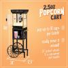 imageNostalgia Popcorn Maker Machine  Professional Cart With 25 Oz Kettle Makes Up to 10 Cups  Vintage Popcorn Machine Movie Theater Style  Retro RedBlack