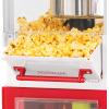 imageNostalgia Popcorn Maker Machine  Professional Cart With 25 Oz Kettle Makes Up to 10 Cups  Vintage Popcorn Machine Movie Theater Style  Retro RedRed  White