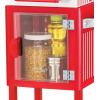 imageNostalgia Popcorn Maker Machine  Professional Cart With 25 Oz Kettle Makes Up to 10 Cups  Vintage Popcorn Machine Movie Theater Style  Retro RedRed  White