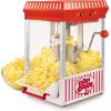 imageNostalgia Popcorn Maker Machine  Professional Cart With 25 Oz Kettle Makes Up to 10 Cups  Vintage Popcorn Machine Movie Theater Style  Retro RedRed  White