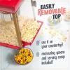 imageNostalgia Popcorn Maker Machine  Professional Cart With 25 Oz Kettle Makes Up to 10 Cups  Vintage Popcorn Machine Movie Theater Style  Retro RedRed