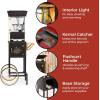 imageNostalgia Popcorn Maker Machine  Professional Cart With 8 Oz Kettle Makes Up to 32 Cups  Vintage Popcorn Machine Movie Theater Style  RedBlack
