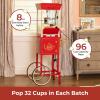 imageNostalgia Popcorn Maker Machine  Professional Cart With 8 Oz Kettle Makes Up to 32 Cups  Vintage Popcorn Machine Movie Theater Style  RedRed