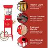 imageNostalgia Popcorn Maker Machine  Professional Cart With 8 Oz Kettle Makes Up to 32 Cups  Vintage Popcorn Machine Movie Theater Style  RedRed