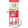imageNostalgia Popcorn Maker Machine  Professional Cart With 8 Oz Kettle Makes Up to 32 Cups  Vintage Popcorn Machine Movie Theater Style  RedRed Candy Cart