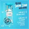 imageNostalgia Shaved Ice Machine AquaWhite