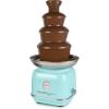 imageNostalgia 4 Tier Electric Chocolate Fondue Fountain Machine for Parties  Melts Cheese Queso Candy and Liqueur  Dip Strawberries Apple Wedges Vegetables and More  32Ounce  AquaAqua Chocolate Fountain