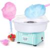 imageNostalgia Cotton Candy Machine  Retro Cotton Candy Machine for Kids with 2 Reusable Cones 1 Sugar Scoop and 1 Extractor Head  PinkAqua