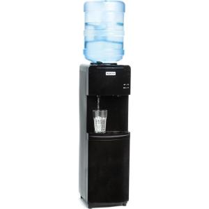 imageIgloo Top Loading Hot and Cold Water Dispenser  Water Cooler for 5 Gallon Bottles and 3 Gallon Bottles  Includes Child Safety Lock  Water Machine Perfect for Home Office ampamp More  BlackBlack