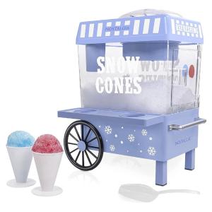 imageNostalgia CocaCola Snow Cone Shaved Ice Machine  Coke Retro TableTop Slushie Machine Makes 20 Icy Treats  Includes 2 Reusable Plastic Cups ampamp Ice Scoop  White ampamp RedBlue