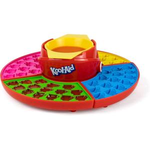 imageNostalgia KAGCM200RD Gummy Candy Making KitSilicone KoolAid Man Shaped Molds Heated Base and Melting Pot IncludedFamily Friendly Medium RedKoolAid
