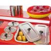 imageNostalgia Oscar Mayer Hot Dog Ferris Wheel  Retro Style Hot Dog Roller Cart Toaster  Classic 6Piece Grill Machine with Bun Warmer Push Handle Wheels Transparent Housing Storage CompartmentRed