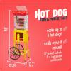 imageNostalgia Oscar Mayer Hot Dog Ferris Wheel  Retro Style Hot Dog Roller Cart Toaster  Classic 6Piece Grill Machine with Bun Warmer Push Handle Wheels Transparent Housing Storage CompartmentYellow