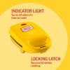 imageNostalgia Oscar Mayer Sandwich Maker with Beverage Cooler Bag 5Inch Nonstick Cooking Surface with Indicator Lights and Lock Feature Lunch and Beverage Tote Included YellowSandwich Maker Oscar Mayer