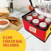 imageNostalgia Oscar Mayer Sandwich Maker with Beverage Cooler Bag 5Inch Nonstick Cooking Surface with Indicator Lights and Lock Feature Lunch and Beverage Tote Included YellowSandwich Maker Oscar Mayer