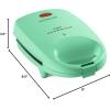 imageNostalgia Oscar Mayer Sandwich Maker with Beverage Cooler Bag 5Inch Nonstick Cooking Surface with Indicator Lights and Lock Feature Lunch and Beverage Tote Included YellowSandwich Maker Green