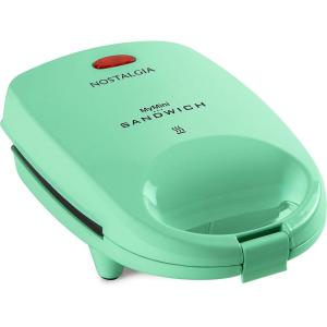 imageNostalgia Oscar Mayer Sandwich Maker with Beverage Cooler Bag 5Inch Nonstick Cooking Surface with Indicator Lights and Lock Feature Lunch and Beverage Tote Included YellowSandwich Maker Green