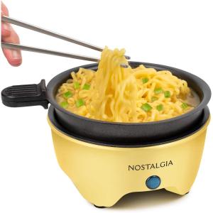 imageNostalgia Oscar Mayer Sandwich Maker with Beverage Cooler Bag 5Inch Nonstick Cooking Surface with Indicator Lights and Lock Feature Lunch and Beverage Tote Included YellowSkillet Yellow