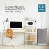 imageIgloo 16 CuFt Compact Refrigerator  Adjustable Thermostat Glass Shelves Includes Scraper Ice Cube Freezer Drip Tray  BlackPlatinum