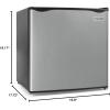 imageIgloo 16 CuFt Compact Refrigerator  Adjustable Thermostat Glass Shelves Includes Scraper Ice Cube Freezer Drip Tray  BlackPlatinum