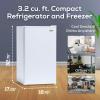 imageIgloo 16 CuFt Compact Refrigerator  Adjustable Thermostat Glass Shelves Includes Scraper Ice Cube Freezer Drip Tray  BlackWhite