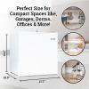 imageIgloo 16 CuFt Compact Refrigerator  Adjustable Thermostat Glass Shelves Includes Scraper Ice Cube Freezer Drip Tray  BlackWhite