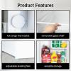 imageIgloo 16 CuFt Compact Refrigerator  Adjustable Thermostat Glass Shelves Includes Scraper Ice Cube Freezer Drip Tray  BlackWhite